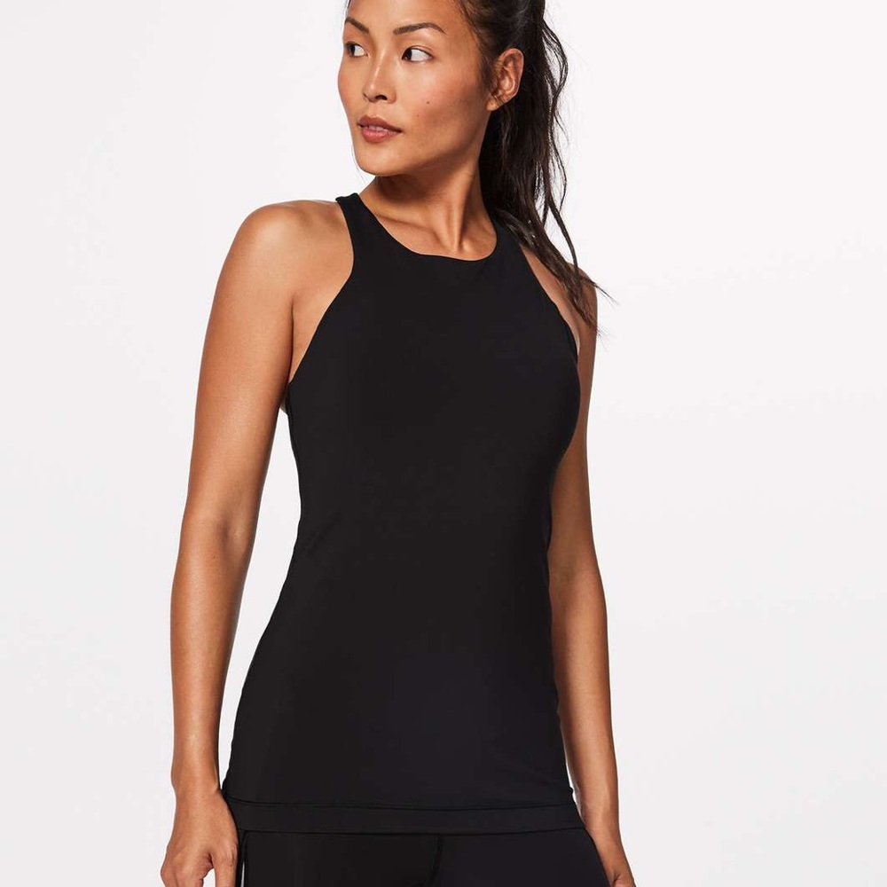 lululemon athletica Black High-Neck Tank Top